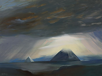 Sunset -The Great Pyramid Khufu by Toni (Norman) Onley
