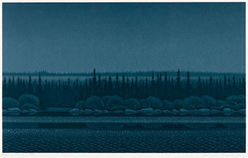 Night on the River by Christopher Pratt