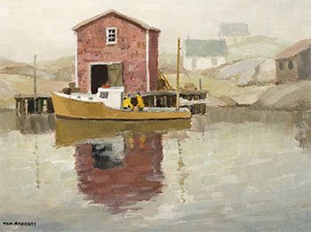 Atlantic Mist, Peggy's Cove by Tom (Thomas) Keith Roberts