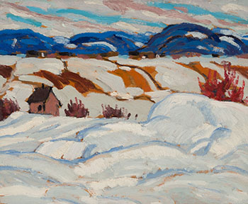 April Snow, Charlevoix Co. by Randolph Stanley Hewton