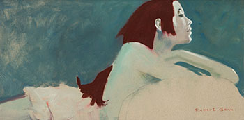 Model with Red Hair by Robert Genn