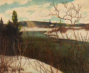 Deep Waters of Spring by Frank Hans (Franz) Johnston