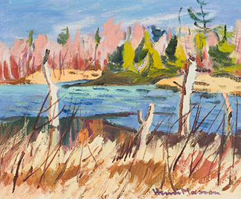 Laurentian Lake, April by Henri Leopold Masson