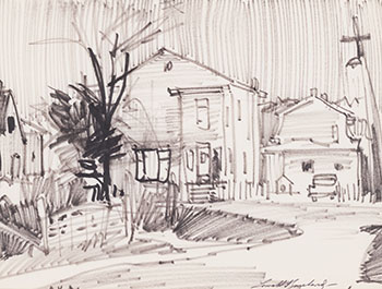 Village of Oka, Evening by Lorne Holland Bouchard