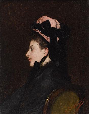 Lady by Attributed to Jules Adolphe Goupil