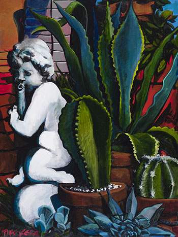 Cherub with Cactus par Tiko Kerr