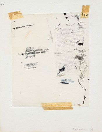 Untitled (Page from Sketchbook) par Betty Roodish Goodwin