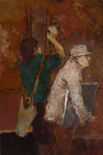 Figures with Satchel and Portfolio by John Richard Fox