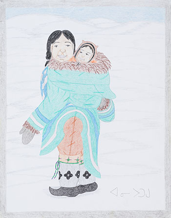 Mother and Child by Annie Pootoogook
