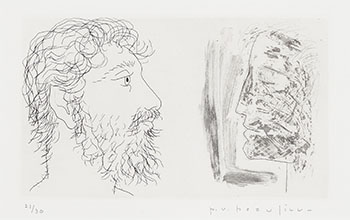 Deux profils par Paul Vanier Beaulieu
