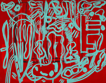 Green on Red # 2 by John Meredith