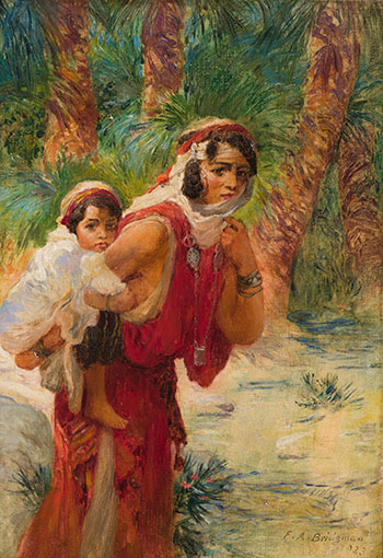 Algerian Mother and Child par Frederick Arthur Bridgman