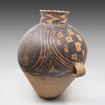 Chinese Earthernware Painted Jar, Majiayao Culture, Neolithic Period (3300-2000 BC) par  Chinese Art