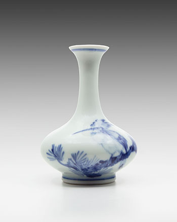 A Chinese Blue and White Bottle Vase, Style of Wang Bu, Guangxu Mark, Republican Period, 2nd Quarter 20th Century by  Chinese Art