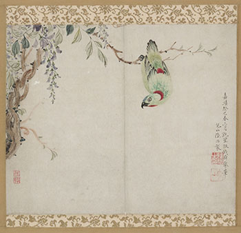 Pine and Parrot par Attributed to Lu Zhi