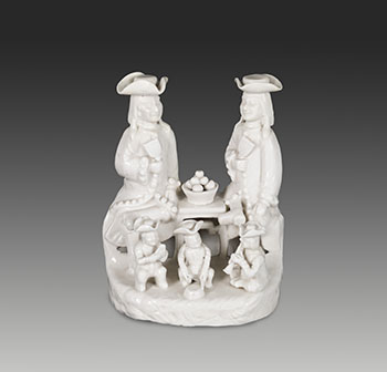 A Chinese Export Blanc-de-Chine Figural Group, 18th Century by  Chinese Art