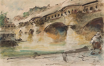 Au Pont Neuf by Arthur Lismer