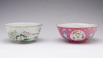 Two Large Chinese Famille Rose Bowls, Republican Period, Early 20th Century by  Chinese Art