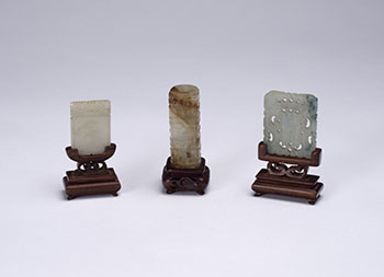 Three Chinese Jade Carvings, 19th/20th Century par  Chinese Art