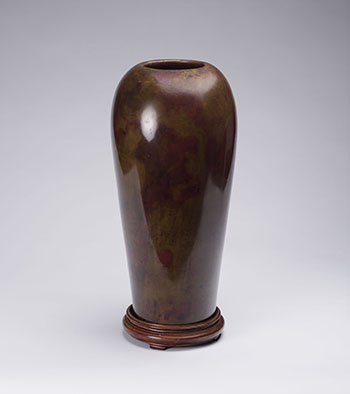 Japanese Patinated Bronze Vase, Meiji Period (1868 - 1913) by  Japanese Art