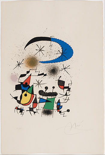 Petite fête de nuit by Joan Miró