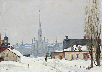 Church at Lévis, PQ by Robert Wakeham Pilot