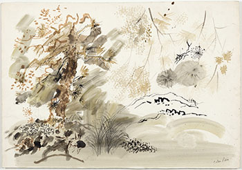 Sketch for A Midsummer Night's Dream I by John Piper