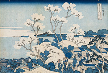 Fuji from Gotenyama at Shinagawa on the Tokaido par Katsushika Hokusai