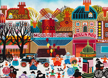 Parisian Scene by Hiro Yamagata