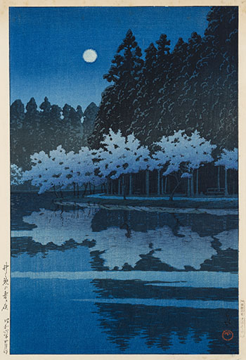Spring Night at Inokashira (Inokashira no haru no yoru) by Kawase Hasui
