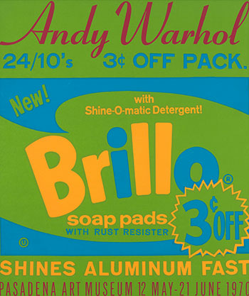 	Brillo Exhibition Poster for the Pasadena Art Museum par Andy Warhol