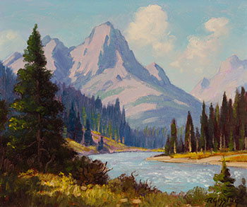 Kicking Horse River par Roland Gissing