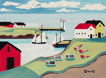 Harbour Scene par Maud Lewis