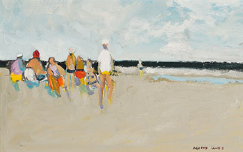 Beach Goers by Molly Joan Lamb Bobak