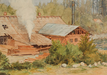 Sawmill, Texada Island par Henry Harry Hood