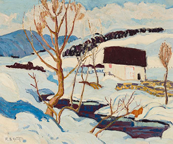 Hamlet in Winter by Randolph Stanley Hewton