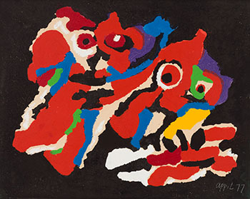 The First Kiss par Karel Appel