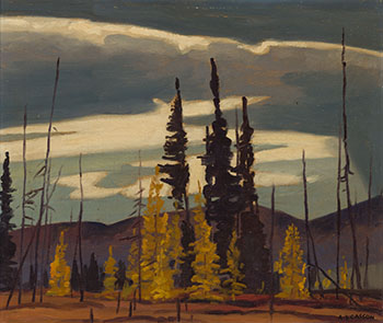 Sundown – Near Eels Lake par Alfred Joseph (A.J.) Casson