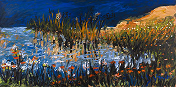Spring Landscape with Water by Yehouda Chaki