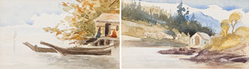 Two watercolours by School of Emily Carr