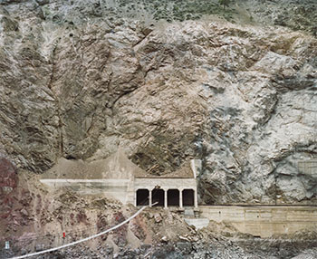 Railcuts #11, C.N. Track, Thompson River, British Columbia by Edward Burtynsky