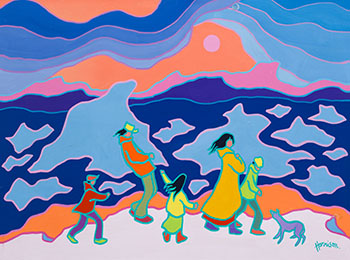 Floes Before the Wind by Ted Harrison