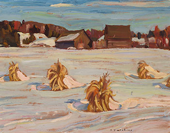 Farm Near Aylwin / Landscape (verso) by Alexander Young (A.Y.) Jackson