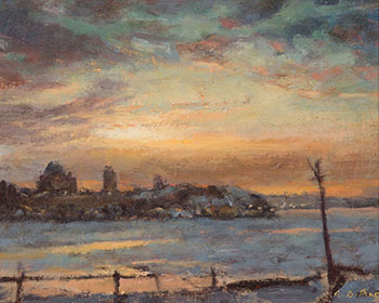 January Sunset, Quebec City View par Antoine Bittar