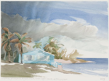 Blue House, Pomato Point, Anegada Island, British Virgin Islands by Toni (Norman) Onley