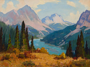 Kananaskis River, Near Banff par Roland Gissing
