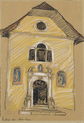 Église des Houches, Haute Savoie par Clarence Alphonse Gagnon