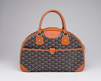 A BLACK GOLD SAINT JEANNE BAG MM by  GOYARD