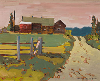 Hill Farmhouse at Glade, B.C. by Robert Genn