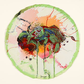 Colourful Bison par Alex Simeon Janvier
